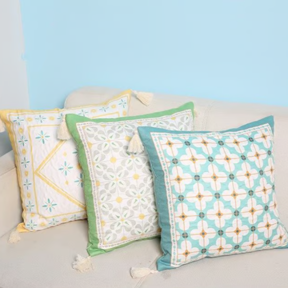 Ethnic Style Tassel Pillow