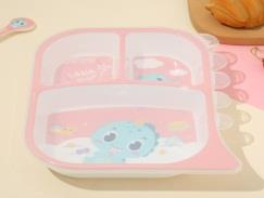 Dinosaur Lidded 3-Compartment Plate