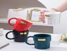 Simple Handle Ceramic Mug 370ML