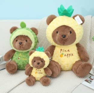 Sitting Fruit Teddy Bear Doll (Large)