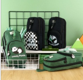 Panda Cute Large Capacity School Bag Pencil Pouch