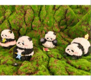 Panda Series Micro Grain Building Blocks